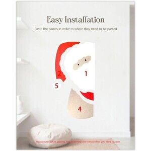 Santa Decoration 46x24 inches Large Felt Board, Puzzle Christmas Cork Board NEW